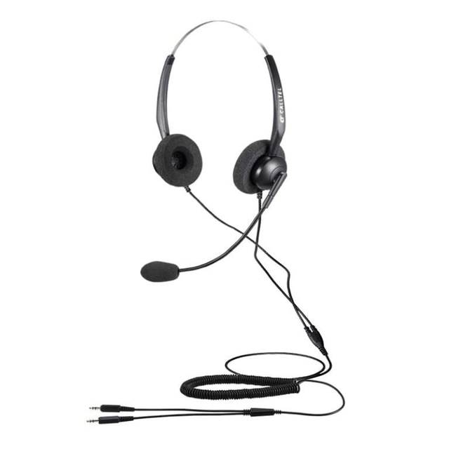 Calltel T800 Stereo-Ear Dual 3.5mm Jacks Noise-Cancelling Mic Headset TH0224000140