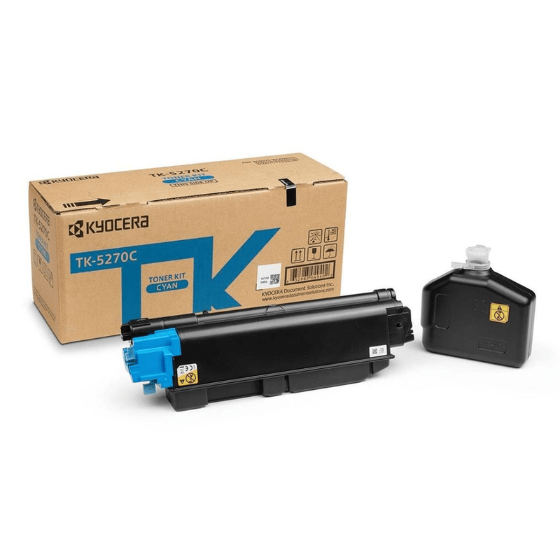 Kyocera TK-5270C Cyan Toner Kit Cartridge 6,000 Pages Original Single-pack