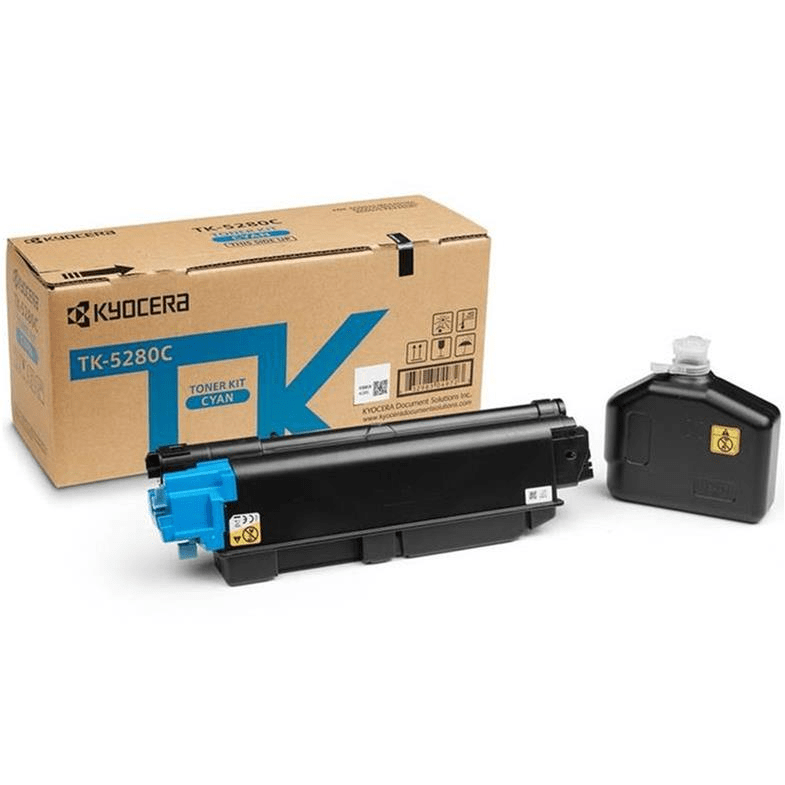Kyocera TK-5280C Cyan Toner Kit Cartridge 11,000 Pages Original Single-pack