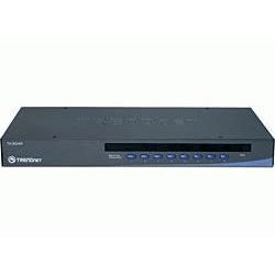 TRENDnet TK-804R 8-Port USB/PS/2 Rack Mount W/ OSD KVM Switch Rack Mounting Black