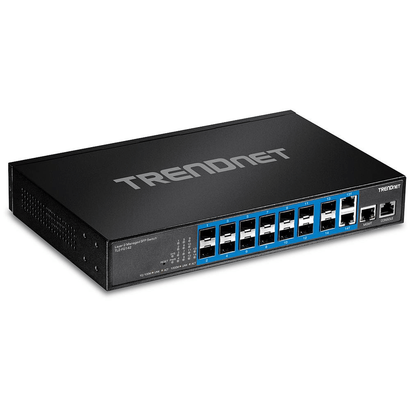 TRENDnet 14-port Gigabit Managed Switch LAYER2 SFP SWITC TL-2FG142