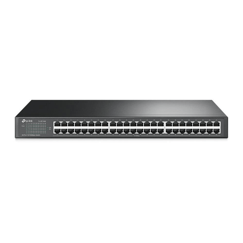 TP-Link TL-SF1048 Unmanaged Network Switch Gigabit Ethernet 10/100/1000 Mbits 1U Black