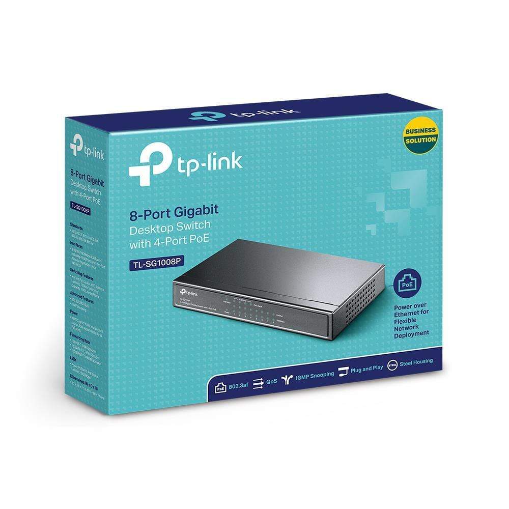 TP-Link TL-SG1008P Network Switch Gigabit Ethernet 10/100/1000