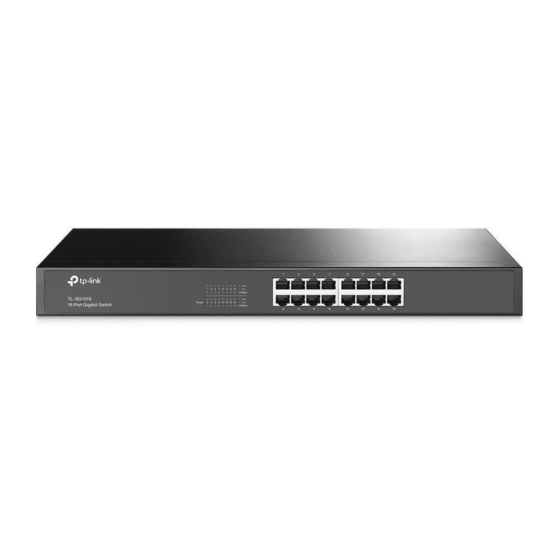 TP-Link TL-SG1016 Unmanaged Network Switch Gigabit Ethernet 10/100/1000 Mbits 1U Black