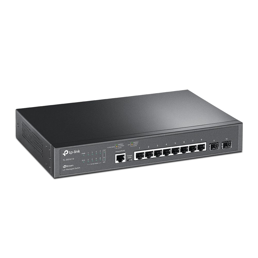 TP-Link TL-SG3210 JetStream 8-port Gigabit L2+ Managed Switch with
