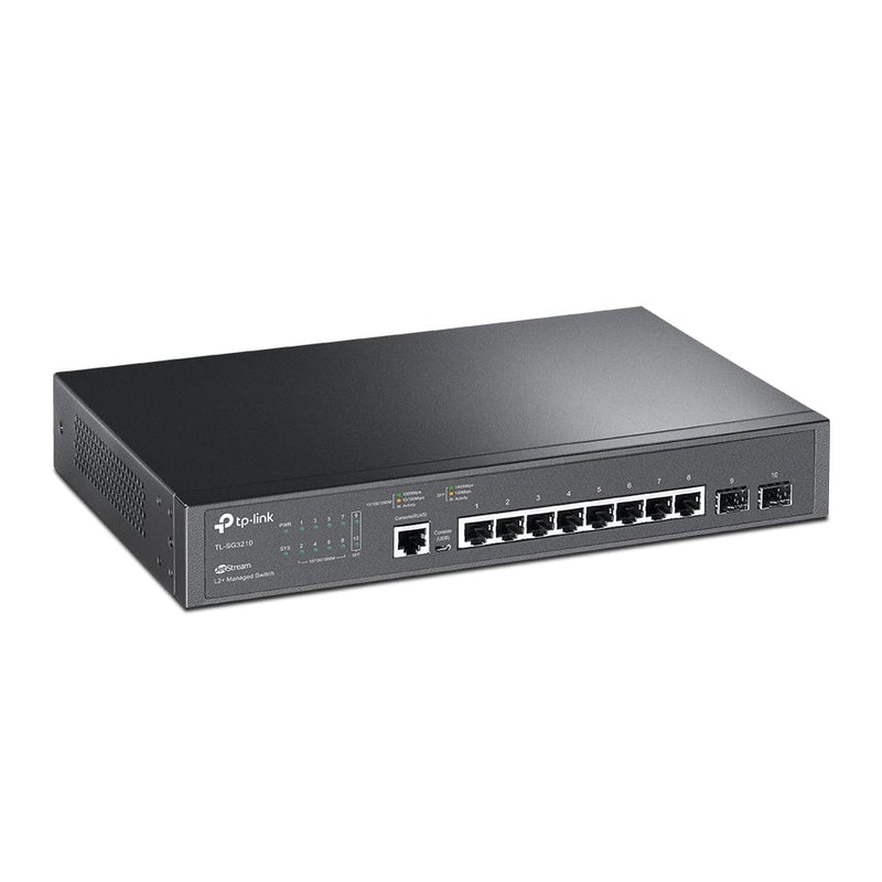 TP-Link JetStream TL-SG3210 8-port Gigabit L2+ Managed Switch with 2-port SFP