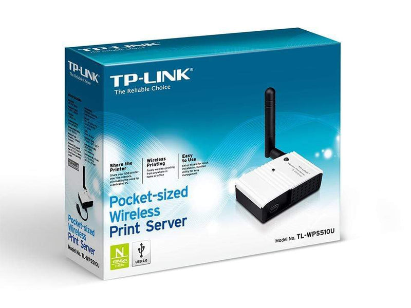TP-Link TL-WPS510U Print Server Black and White Wireless LAN