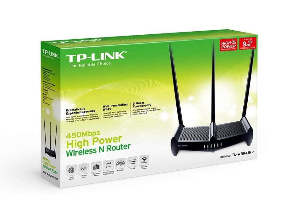 TP-Link TL-WR941HP Wi-Fi 4 Wireless Router - Single-band 2.4GHz Fast Ethernet Black