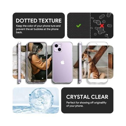 Tuff-Luv Hard Crystal Clear Shell Case for Apple iPhone 14 - Clear TLIP14PC