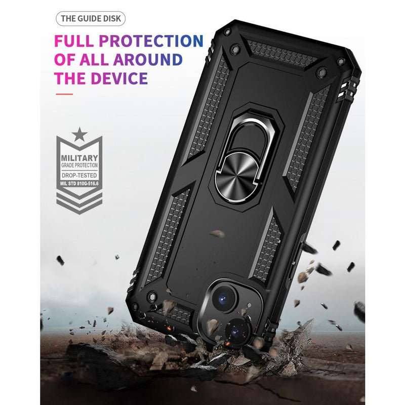 Tuff-Luv Rugged Armour Case and Stand for Apple iPhone 14 - Black TLIP14RB