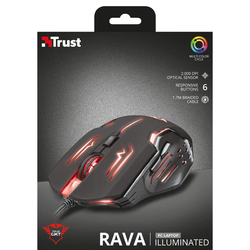 Trust GXT 108 Rava Mouse USB Type-A Optical 2000dpi Right-hand
