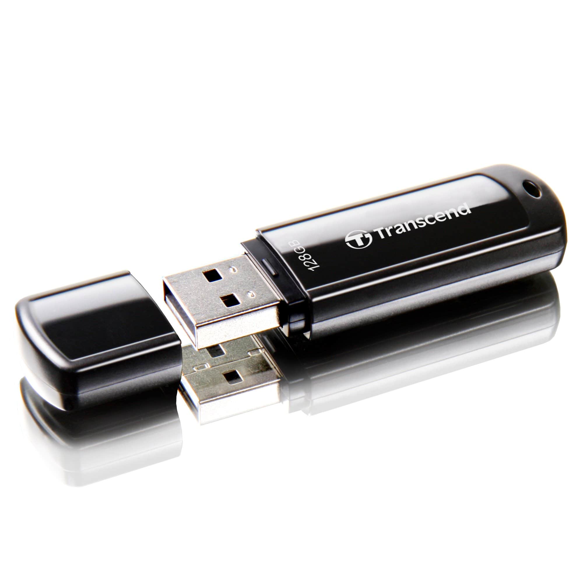 Transcend JetFlash 700 128GB USB 3.2 Gen 1 Type-A Black USB Flash