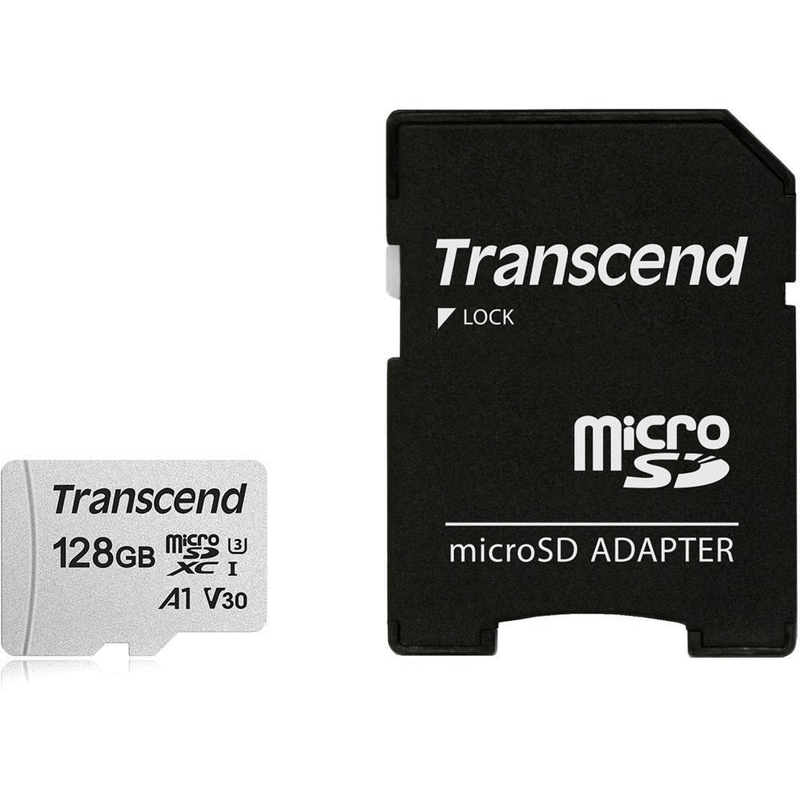 Transcend 300S 128GB microSDXC Flash Memory Card TS128GUSD300S-A