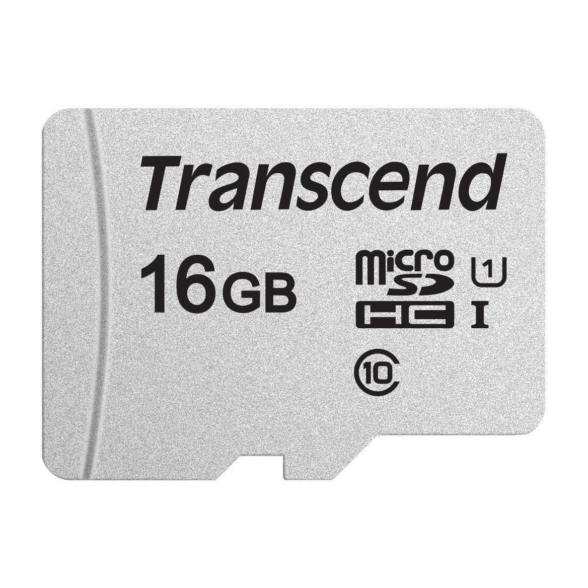 Transcend MicroSD Card SDHC 300S 16GB TS16GUSD300S