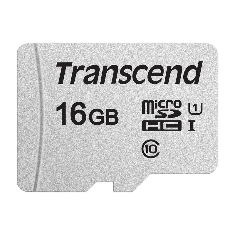 Transcend MicroSD Card SDHC 300S 16GB TS16GUSD300S