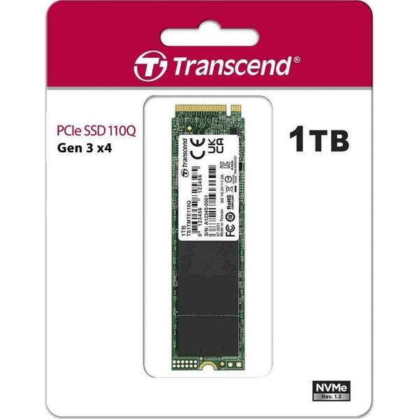 Transcend 110Q M.2 1TB PCIe 3.0 NVMe QLC 3D NAND Internal SSD