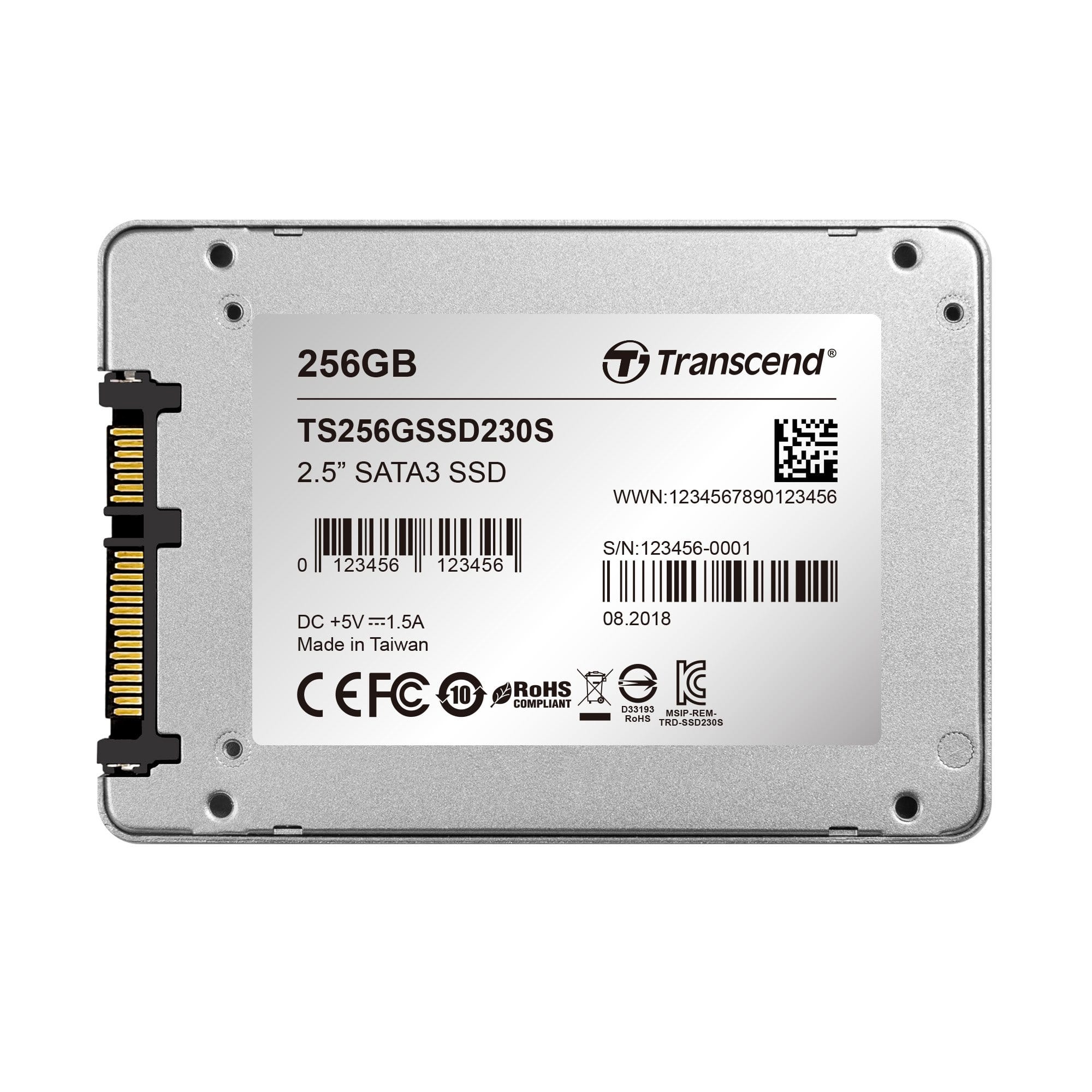 Transcend 230S 2.5-inch 256GB Serial ATA III 3D NAND Internal SSD