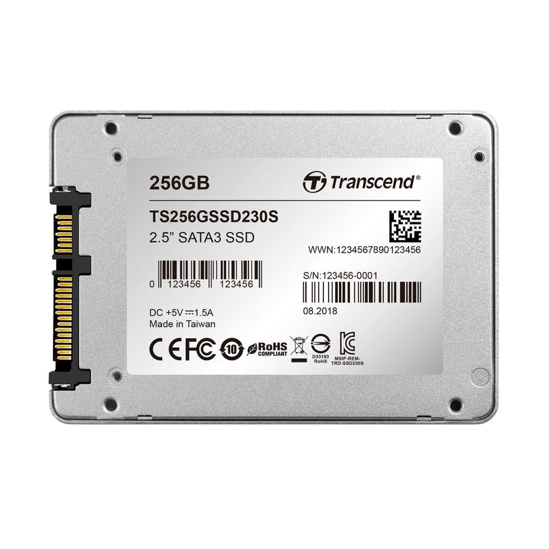 Transcend 230S 2.5-inch 256GB Serial ATA III 3D NAND Internal SSD TS256GSSD230S