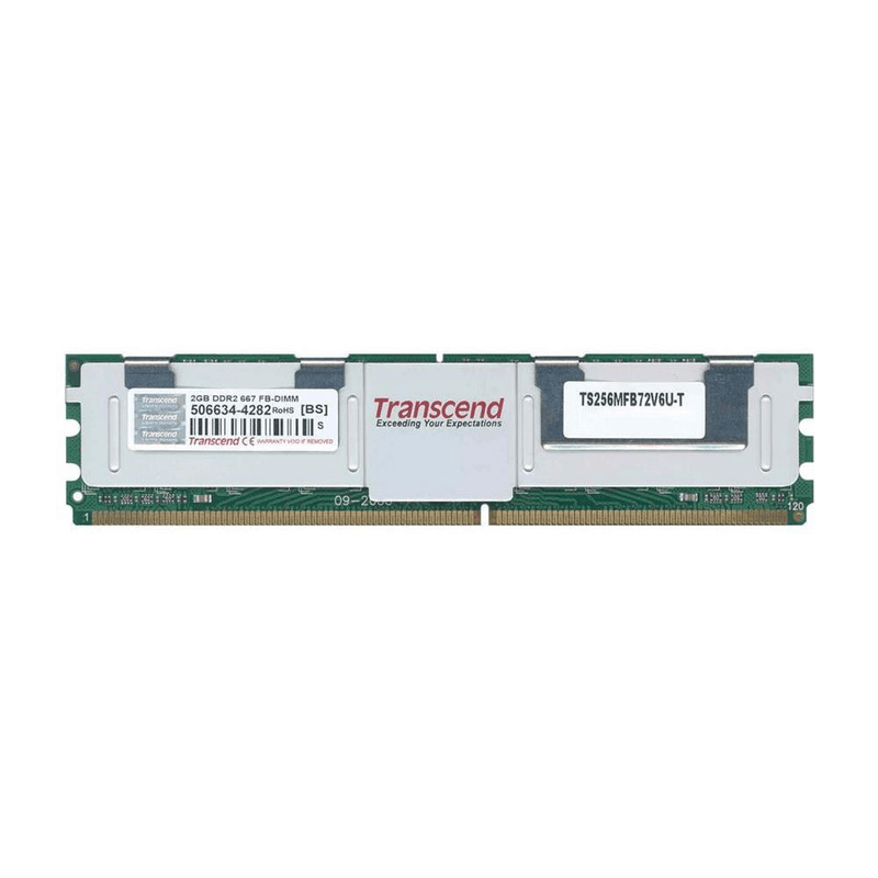 Transcend 2GB DDR2-667 FB-DIMM memory module 667 MHz TS256MFB72V6U-T
