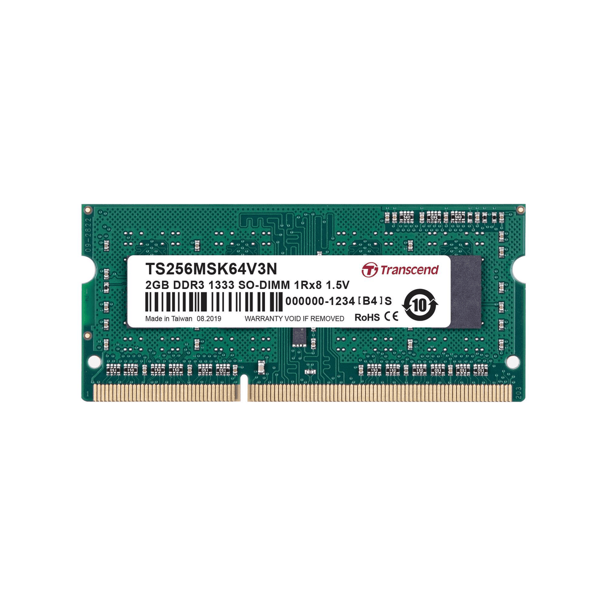 Transcend DDR3-1333 SO-DIMM 2GB – FirstShop - Main Image
