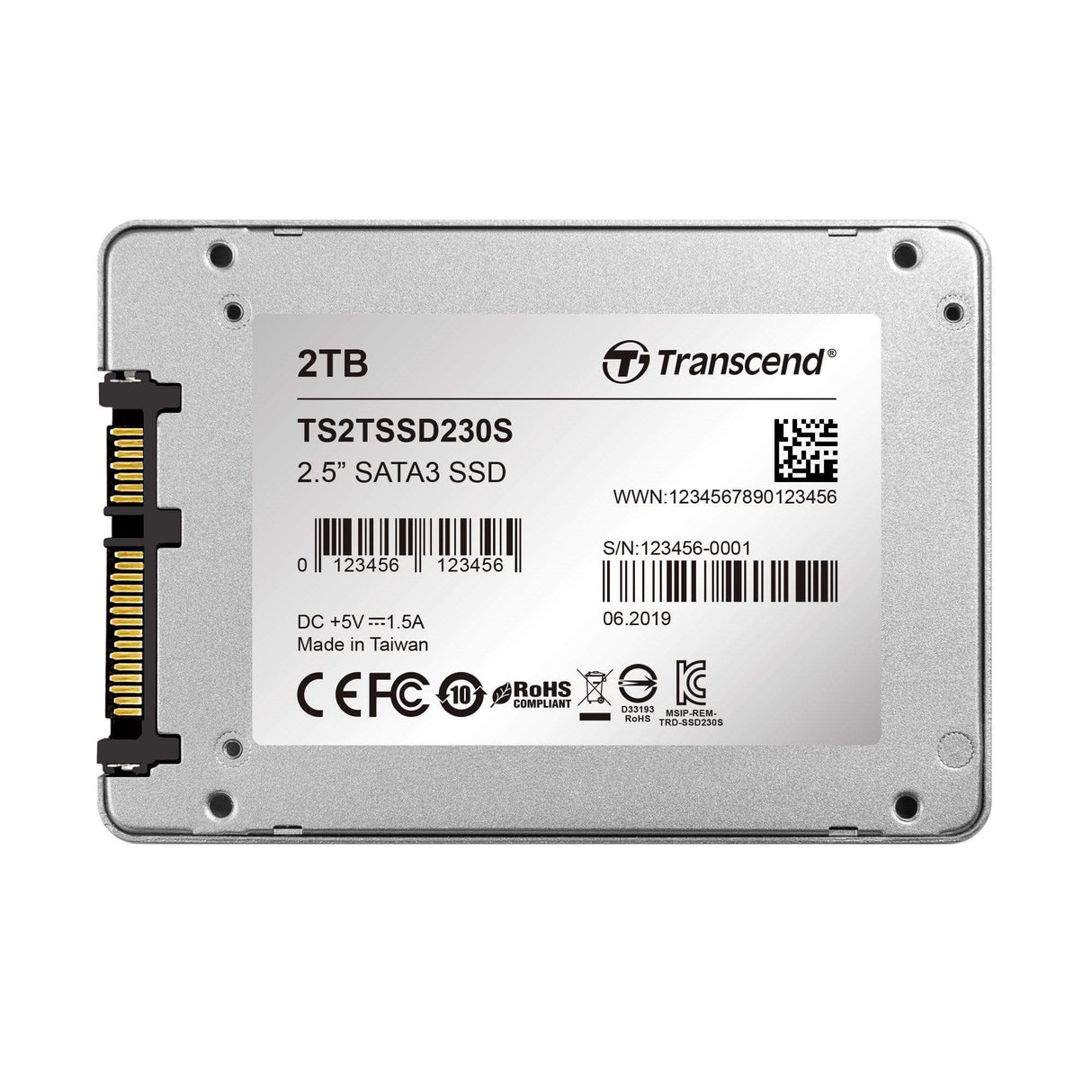 Transcend 230S 2.5-inch 2TB Serial ATA III 3D NAND Internal SSD TS2TSSD230S