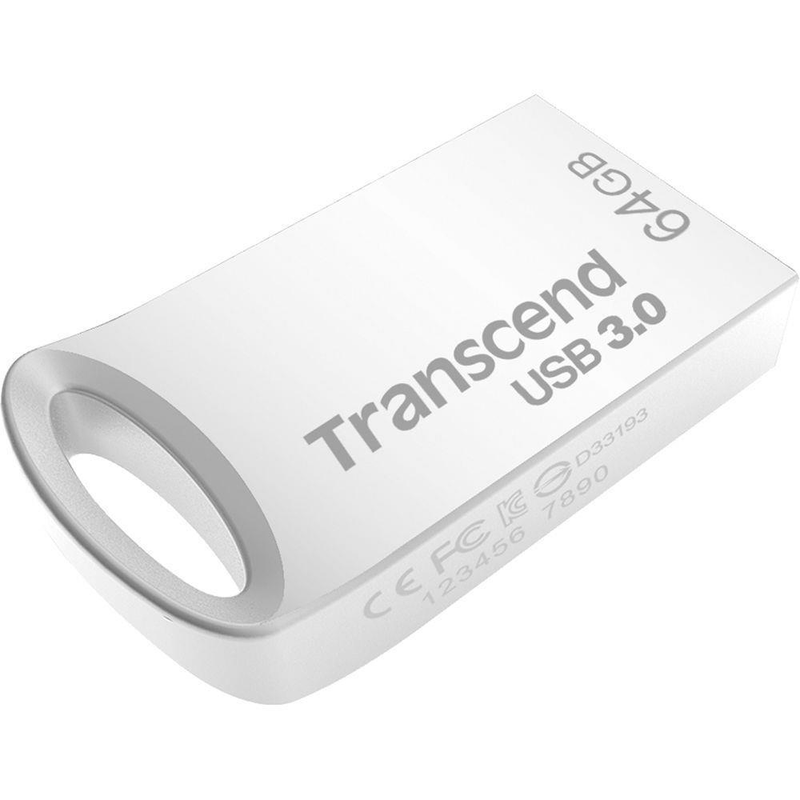 Transcend JetFlash 710 32GB USB 3.2 Gen 1 Type-A Silver USB Flash Drive TS32GJF710S