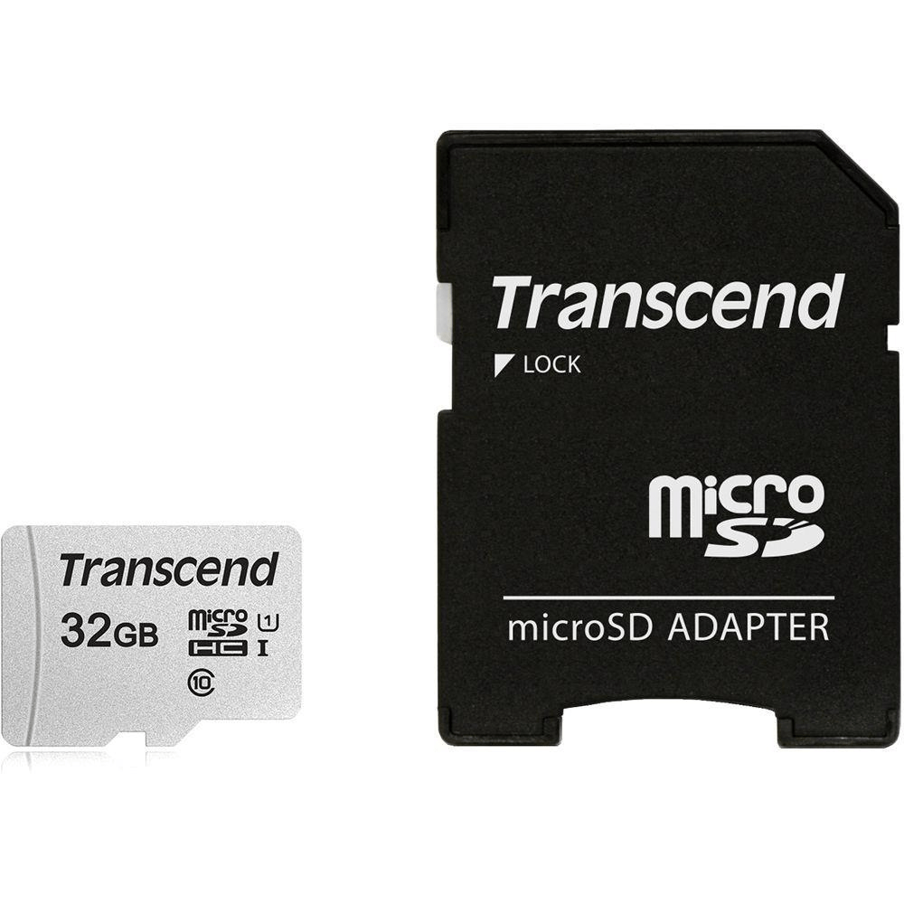 Transcend 300S 32GB microSDHC UHS-I Flash Memory Card TS32GUSD300S