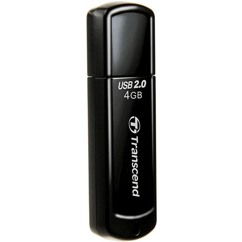 Transcend JetFlash elite 350 4GB USB 2.0 Type-A Black USB Flash Drive TS4GJF350