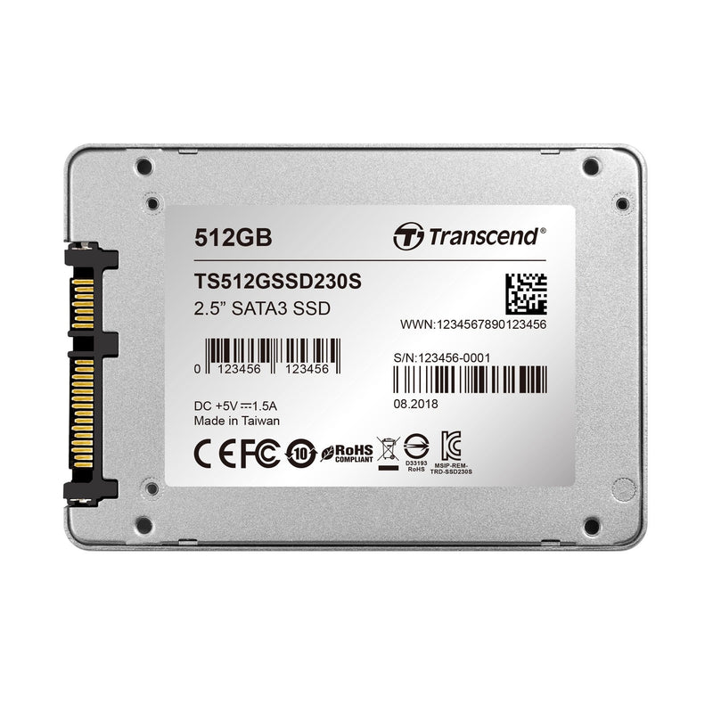 Transcend SATA III 6Gb/s 230S 512GB Internal SSD TS512GSSD230S