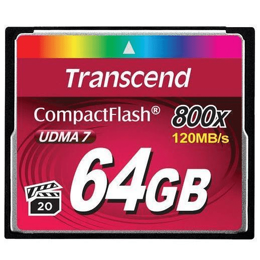 Transcend 64GB CompactFlash Memory Card TS64GCF800