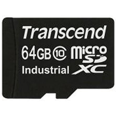 Transcend 64GB Industrial microSDHC Class10 Memory Card TS64GUSDC10I