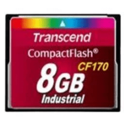 Transcend CF170 Memory Card 8GB CompactFlash MLC TS8GCF170