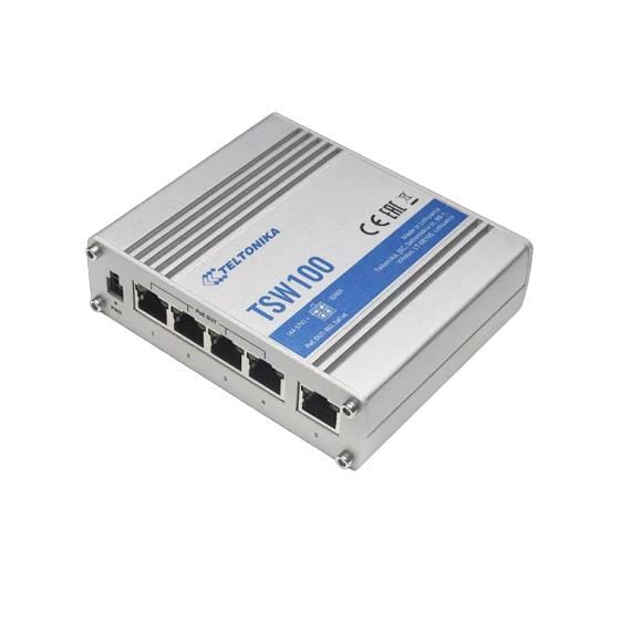 Teltonika TSW100 Switch Gigabit Ethernet PoE Blue Metallic