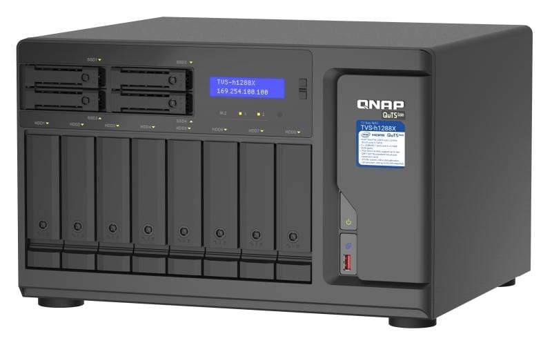 QNAP TVS-h1288X NAS Tower Ethernet LAN Black