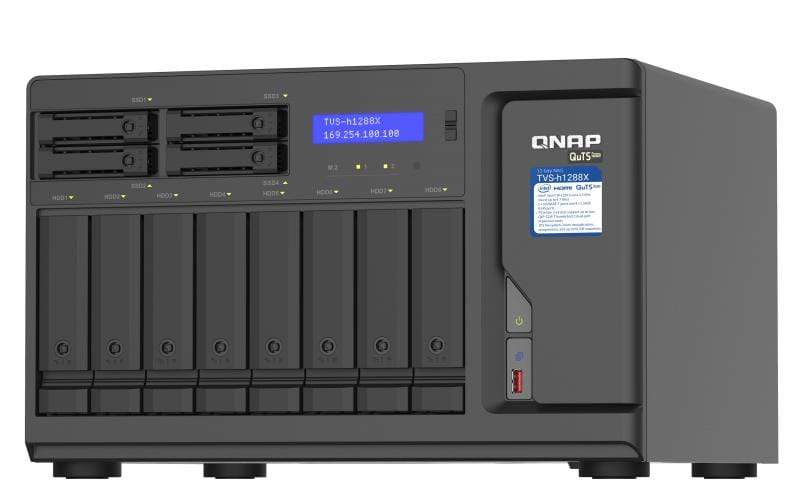 QNAP TVS-h1288X NAS Tower Ethernet LAN Black