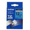 Brother Gloss Laminated Labelling Tape - 12mm, Black/Blue Label-making Tape TZ TZ-531