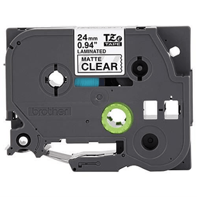 Brother TZE-M51 label-making tape Black on Clear