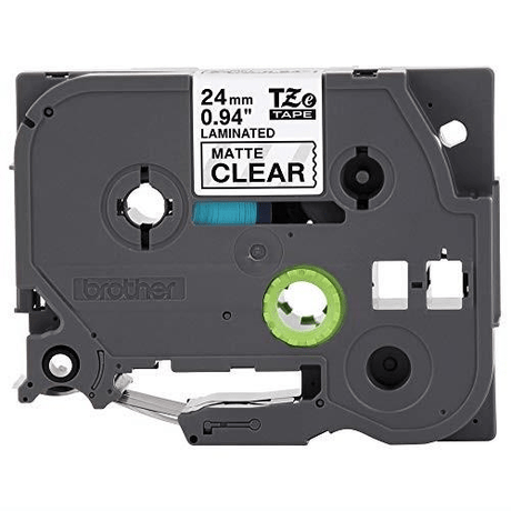 Brother TZE-M51 label-making tape Black on Clear