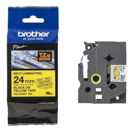 Brother TZE-SL651 label-making tape Black on Yellow