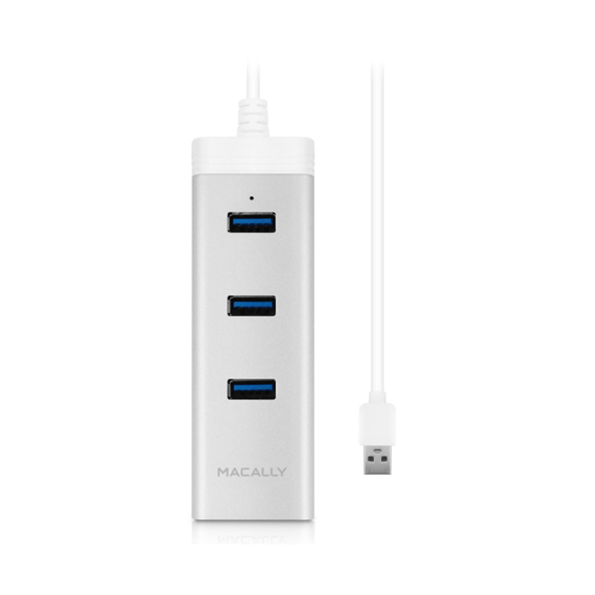 Macally 3 Port USB 3.0 Hub with Gigabite Ethernet Adapter U3HUBGBA