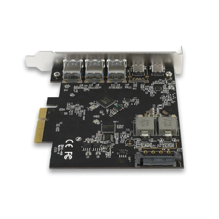 Vantec 5-port USB PCIe Host Adapter Card UGT-PC3A2C