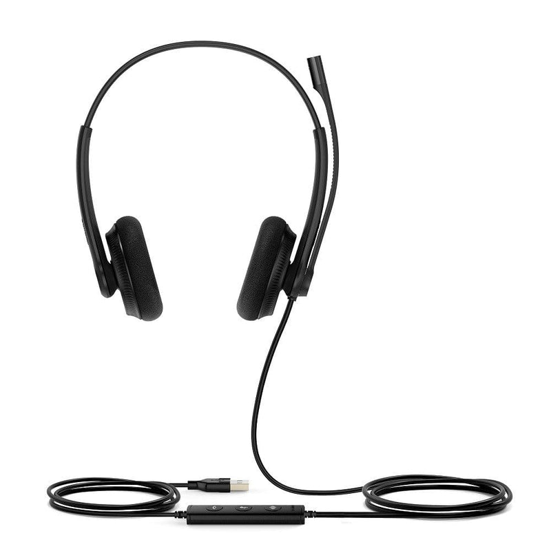 Yealink UH34-Lite-Dual USB Wired Headset with Foam Cushions UH34-LITE-DUAL-TEAMS