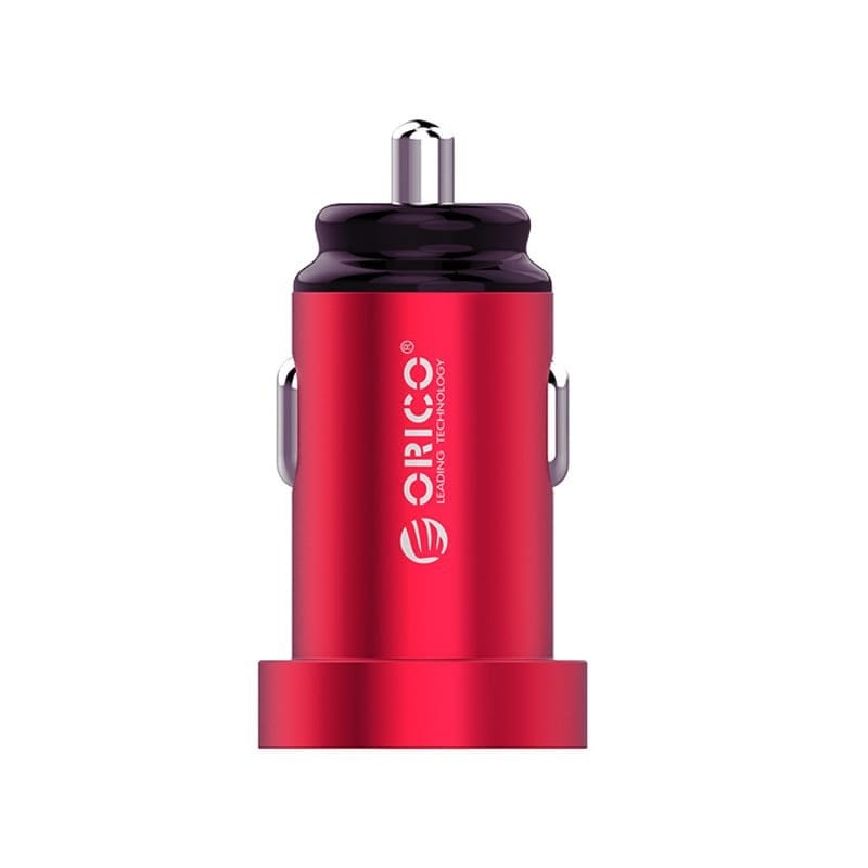 Orico Dual Port Mini USB Car Charger - Red UPH-2U-RD-BP