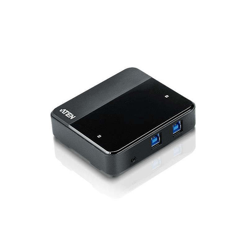Aten US234 interface hub USB 3.2 Gen 1 (3.1 Gen 1) Type-B 5000 Mbit/s Black