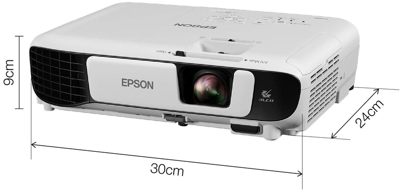 Epson EB-X41 Data Projector 3600 ANSI Lumens 3LCD XGA (1024x768) Desktop Projector White V11H843040