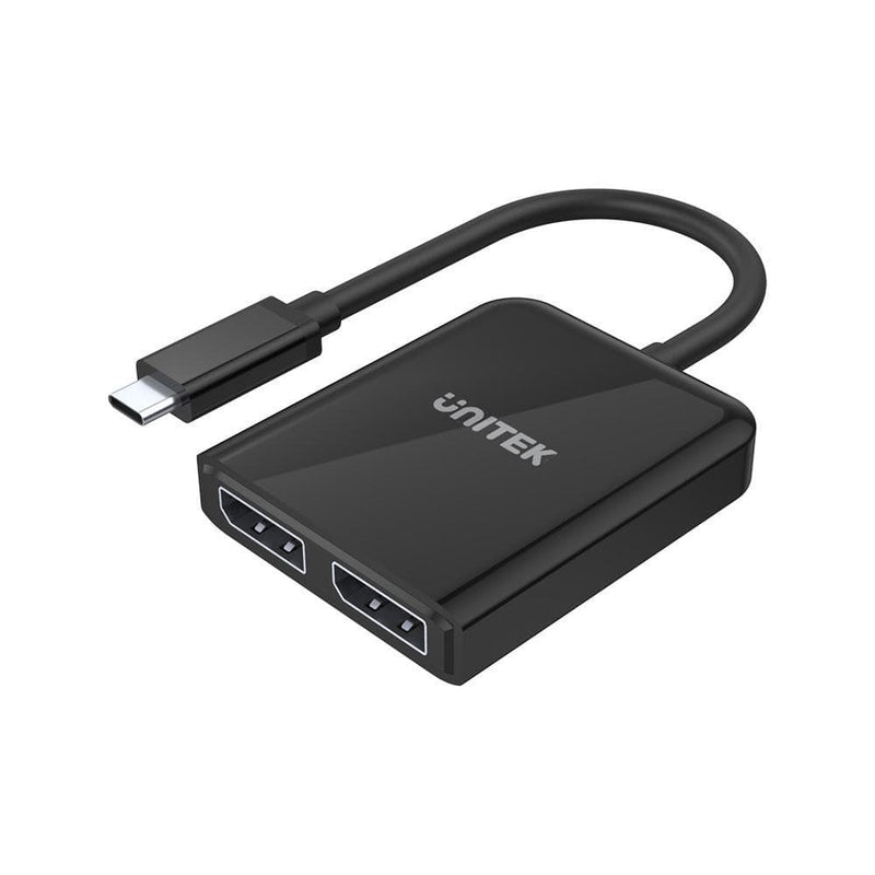 Unitek 8K USB-C to Dual DisplayPort 1.4 Adapter with MST Dual Monitor V1407A