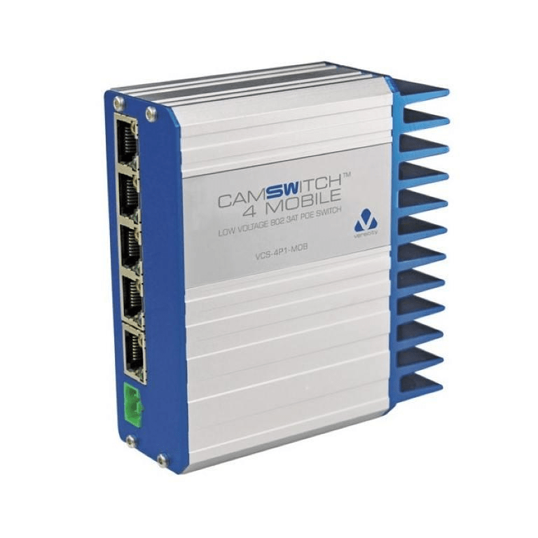 Veracity CamSwitch 4 Mobile 5-port Low-Voltage 802.3at PoE Switch VCS-4P1-MOB