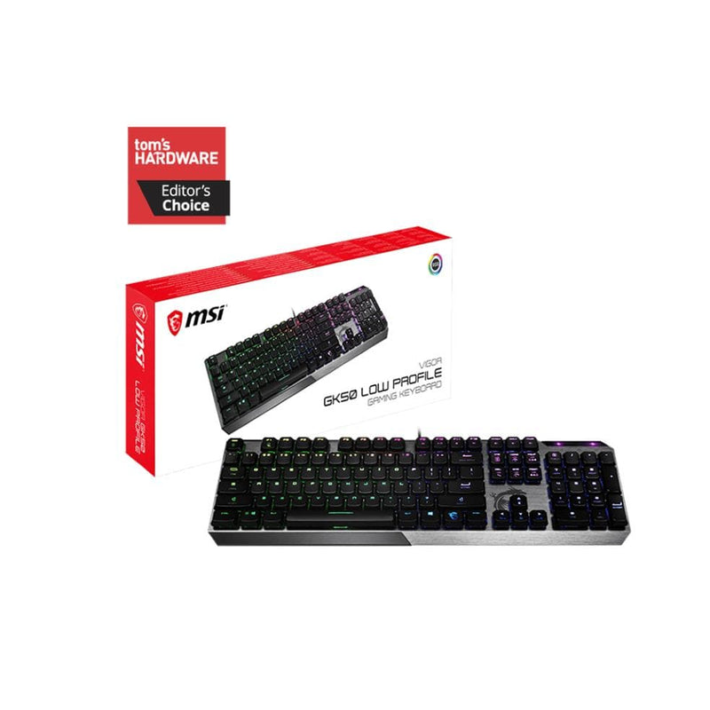 MSI Vigor GK50 Low Profile Gaming Keyboard VIGOR GK50 LOW PROFILE US