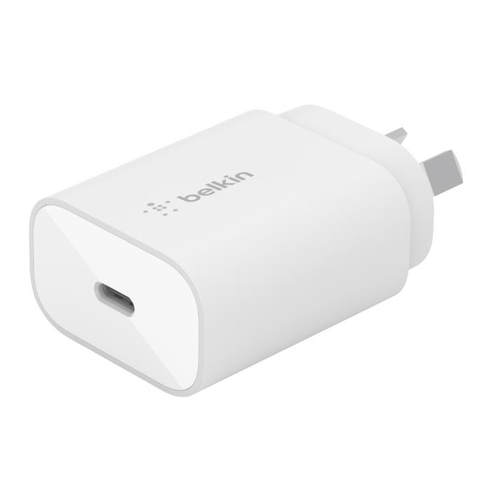 Belkin BoostCharge 25W USB-C to Cable USB-C PD 3.0 PPS Wall Charger - White WCA004VF1MWH-B5