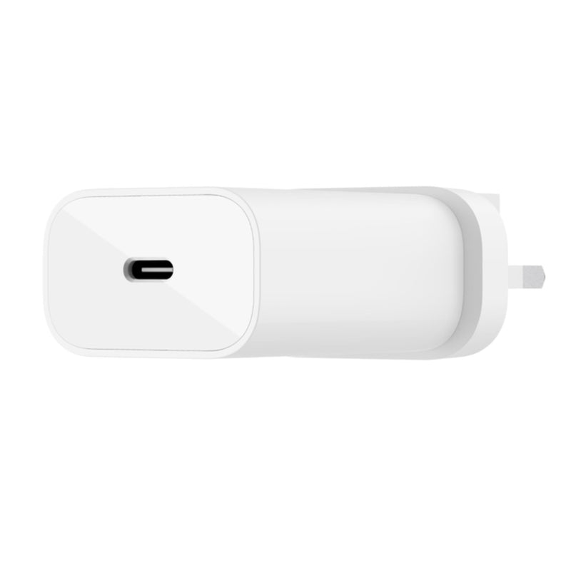 Belkin BoostCharge 25W USB-C to Cable USB-C PD 3.0 PPS Wall Charger - White WCA004VF1MWH-B5